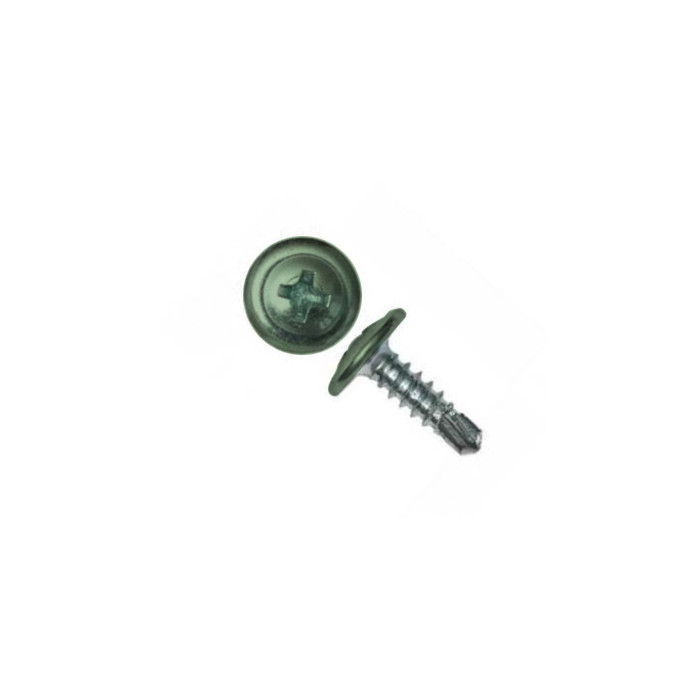 Саморез ПШС 4,2х16 (1000шт) шлиц PH2 RAL 6019